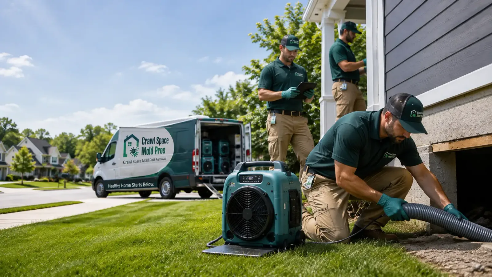 Crawl Space Mold Removal in Goddard, KS